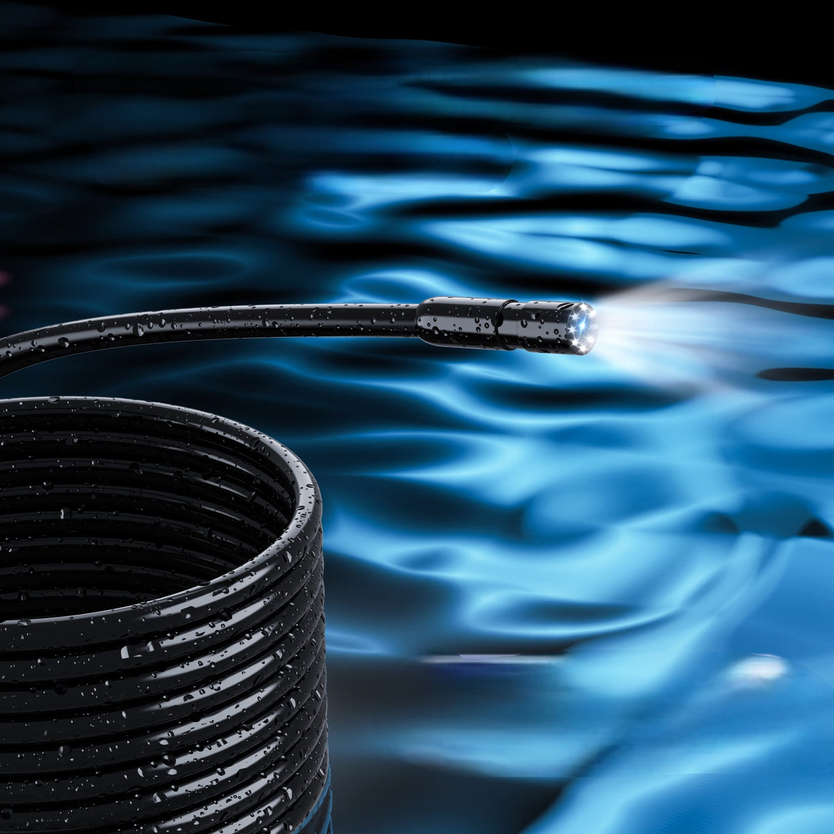 Endoscope Camera with Light - 4.3" Waterproof, High-Definition Snake Lens for Men's Gadgets, Car or Pipe Inspection