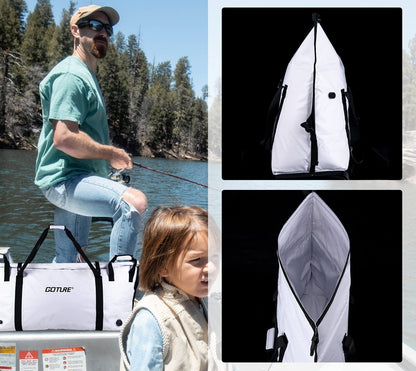 Goture Monster Fish Cooler Bag - Insulated, Leakproof Saltwater Bag with Drain Plug for Sea Fishing & Outdoor Travel