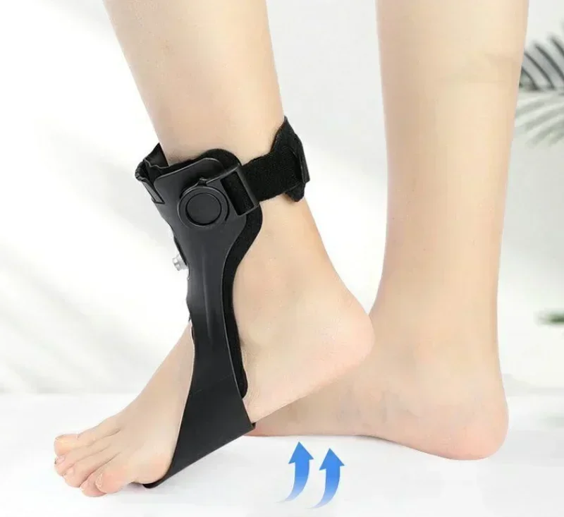 Adjustable Drop Foot Brace Orthosis – Ankle Support with Buckle Strap for Hemiplegia, Stroke, and Walking Assistance