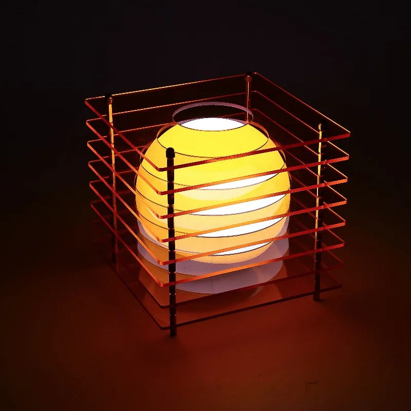 Acrylic Thousand-Layer Moon Lamp – Dreamy DIY Suspended Desktop Light for Artistic Home Decoration