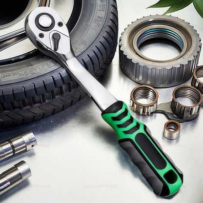 Comprehensive Socket Sleeve Wrench Set – Auto Repair Ratchet Spanner Kit with 1/4, 3/8, 1/2 Drive Sizes for Multi-Purpose Use