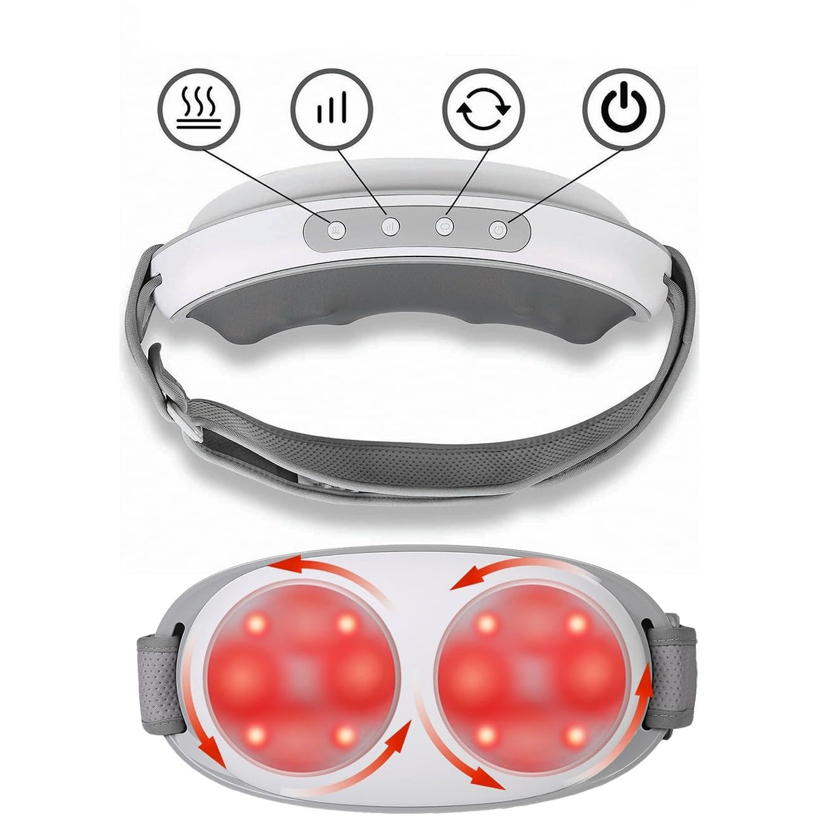 Wireless Portable Waist & Back Massager – Multi-Function Pounding Massage Device with Relaxing Heat for Legs, Office, and Home Wellness Relief