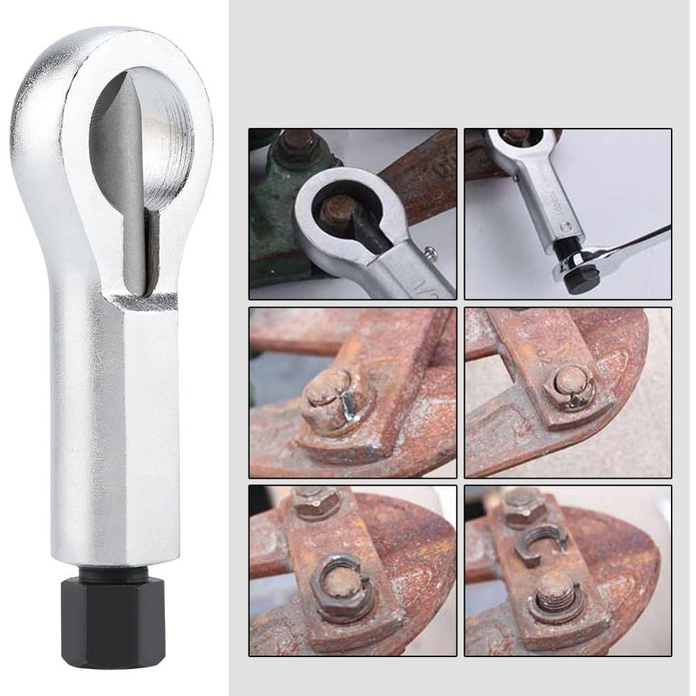 Heavy-Duty Nut Splitter Tool Set – 9–27mm Durable Metal Nut Breaking Accessories for Mechanics, Workers, DIY Projects, and Household Repairs