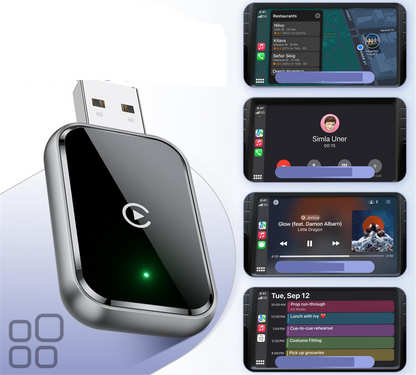 Wireless CarPlay Adapter – Mini Wired-to-Wireless Dongle for iPhone