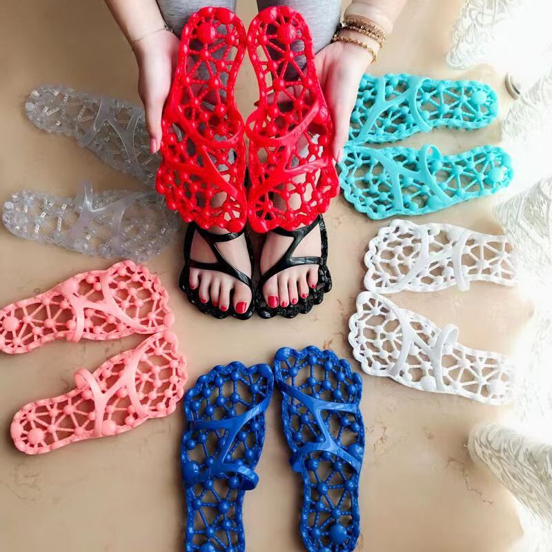 Foot Massage Slippers for Men and Women – Non-Slip Indoor Bathroom Slides with Soft Sole for Relaxation and Pain Relief