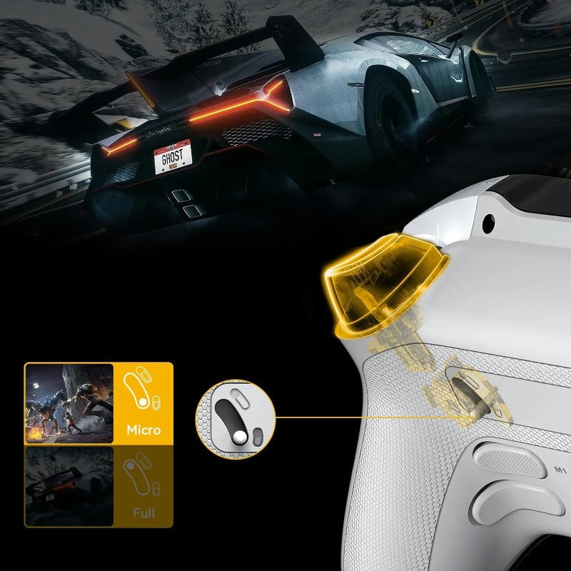 V2 Interactive Wireless Gaming Controller – No-Drift Hall Effect Joystick, RGB Lighting & Charging Dock for iOS, PC & Switch
