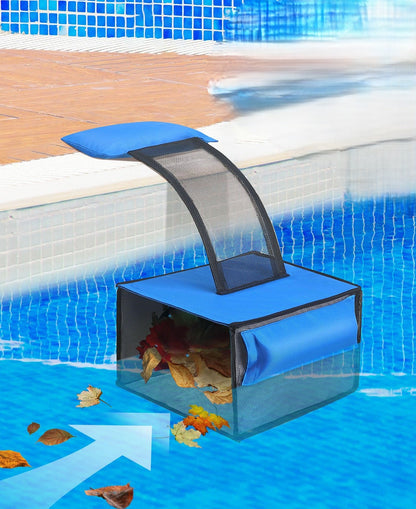 Animal Swimming Escape Ramp – Frog Rescue Ramp with Filter Catcher for Cleaning Leaves, Protecting Wildlife, and Pool Maintenance