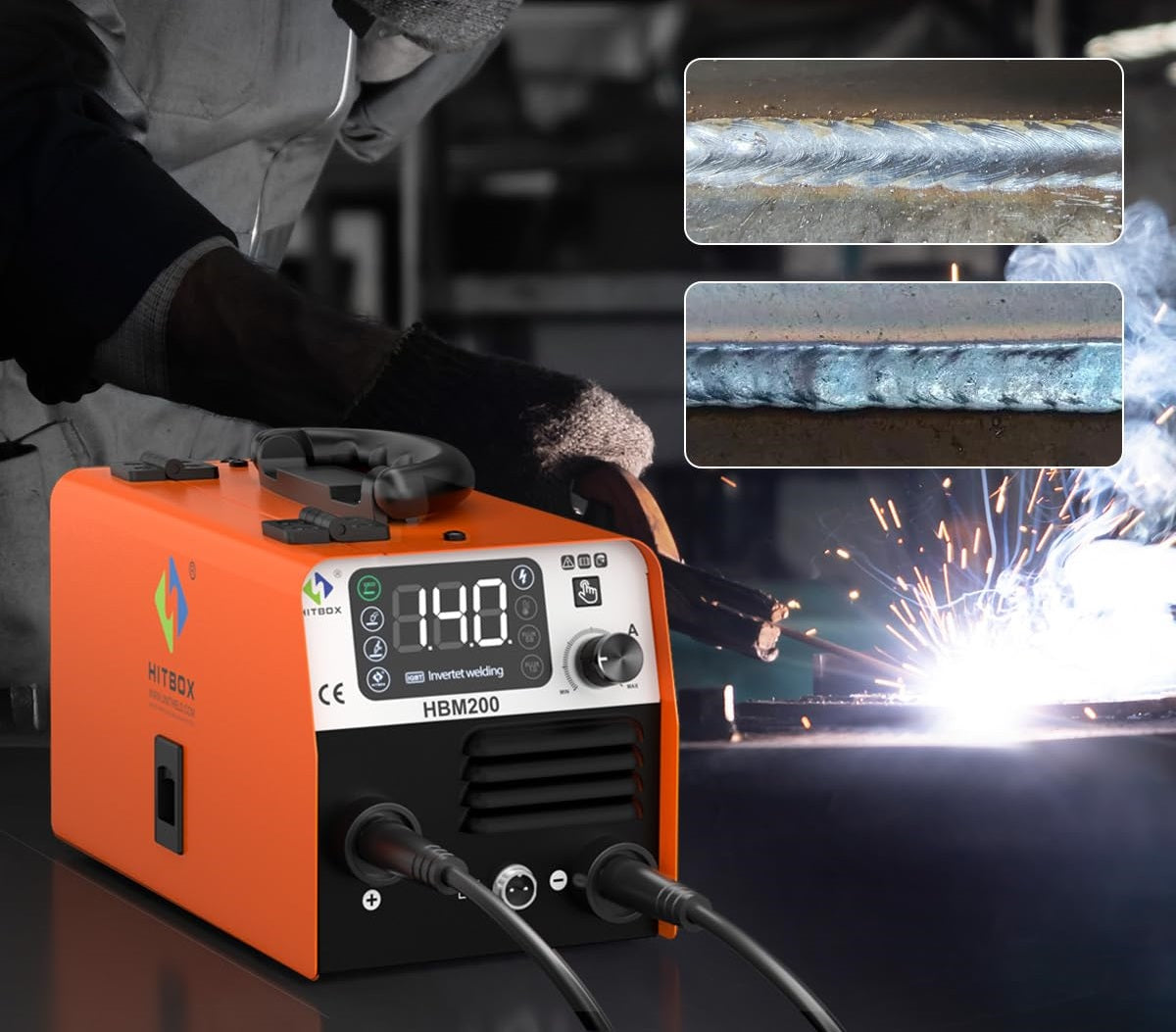 Multi-Process Welder – 3-in-1 MIG/TIG/Stick ARC Welding Machine with Dual Voltage 200A Output for Steel & Iron