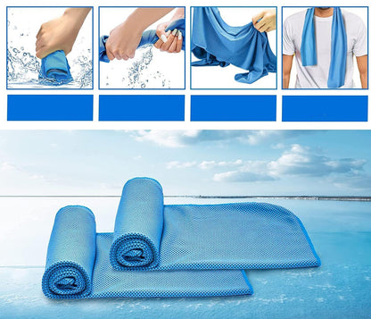 Instant Chill Cooling Towels – 5-Pack Sweat Towels for Neck & Face, Ideal for Gym, Running, Yoga & Outdoor Sports