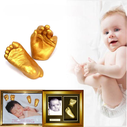 Baby Hand & Footprint Plaster Casting Kit – DIY Keepsake Mold Set for Newborn Memories, Personalized Baby Shower Gift