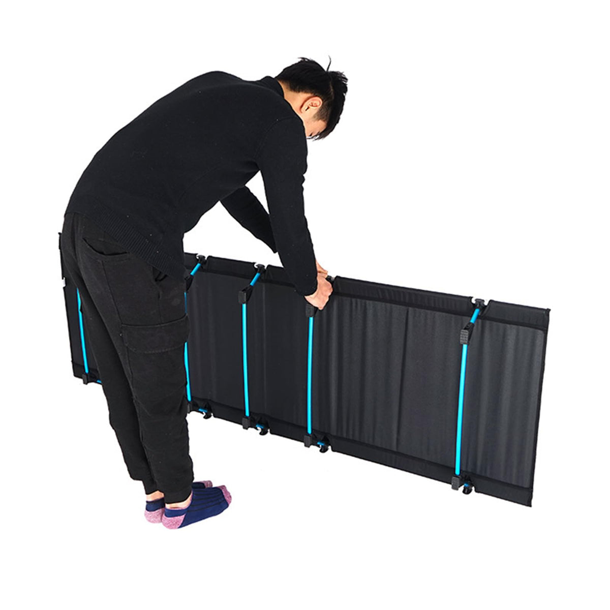 Heavy Duty Foldable Camping Cot - Compact Outdoor Sleeping Bed with 330LB Capacity for Adults, Ideal for Camping & Travel