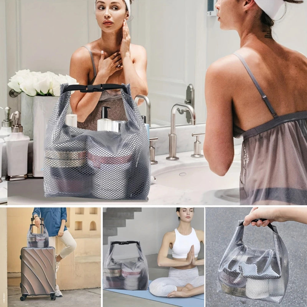 Waterproof Fitness Storage Bag – Large Capacity Drawstring Toiletry Bag for Swimming, Gym & Outdoor Travel