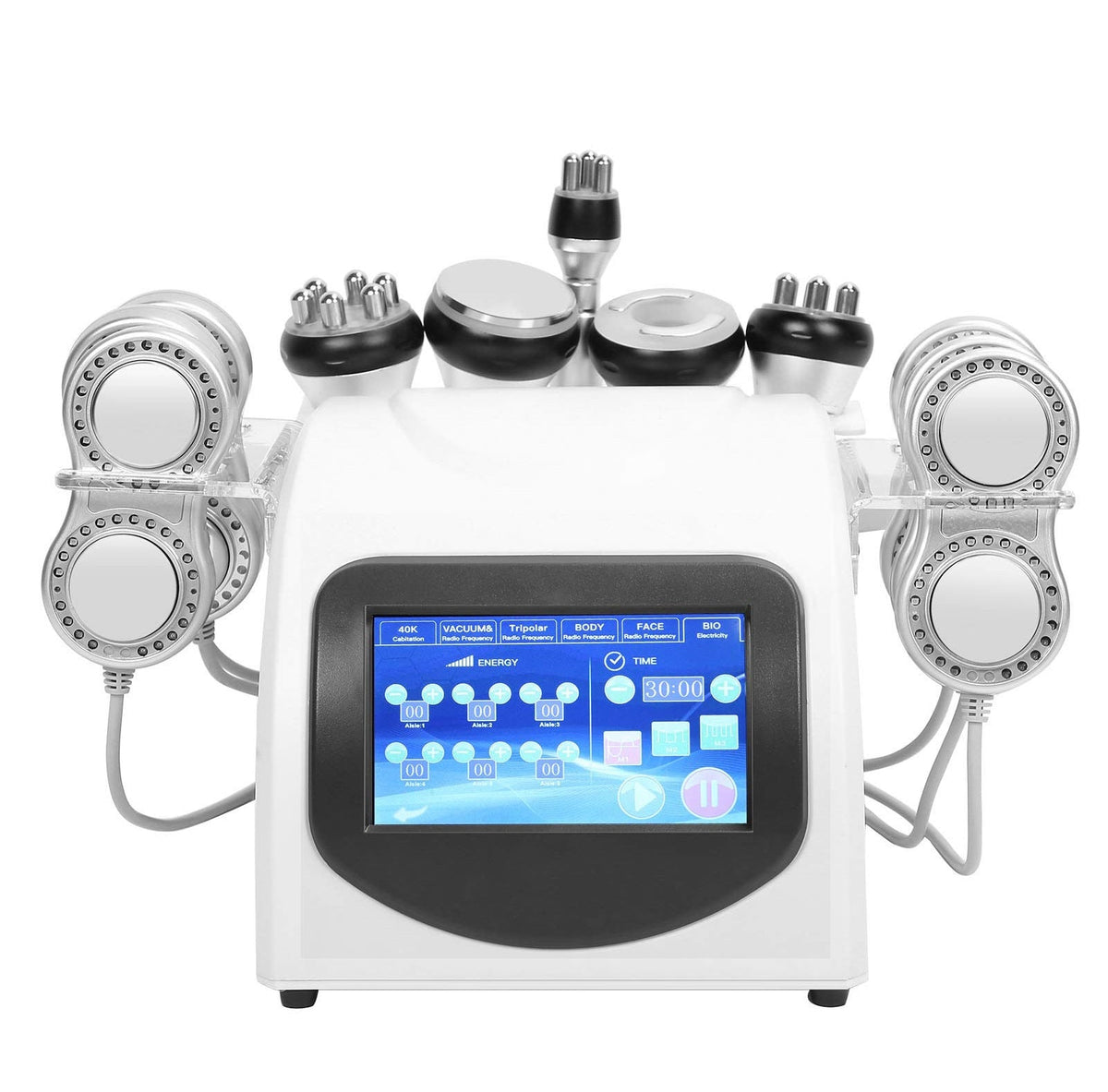 Cavitation Machine - 6-in-1 80K Slimming Equipment with Fat Burner Technology for Professional Body Sculpting & Weight Loss