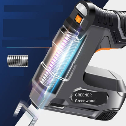 Cordless Lithium Electric Nail Gun – Rechargeable Gas-Powered Napping Machine for Woodworking, Precision Nail Shooting Tool for Home Construction and DIY Projects