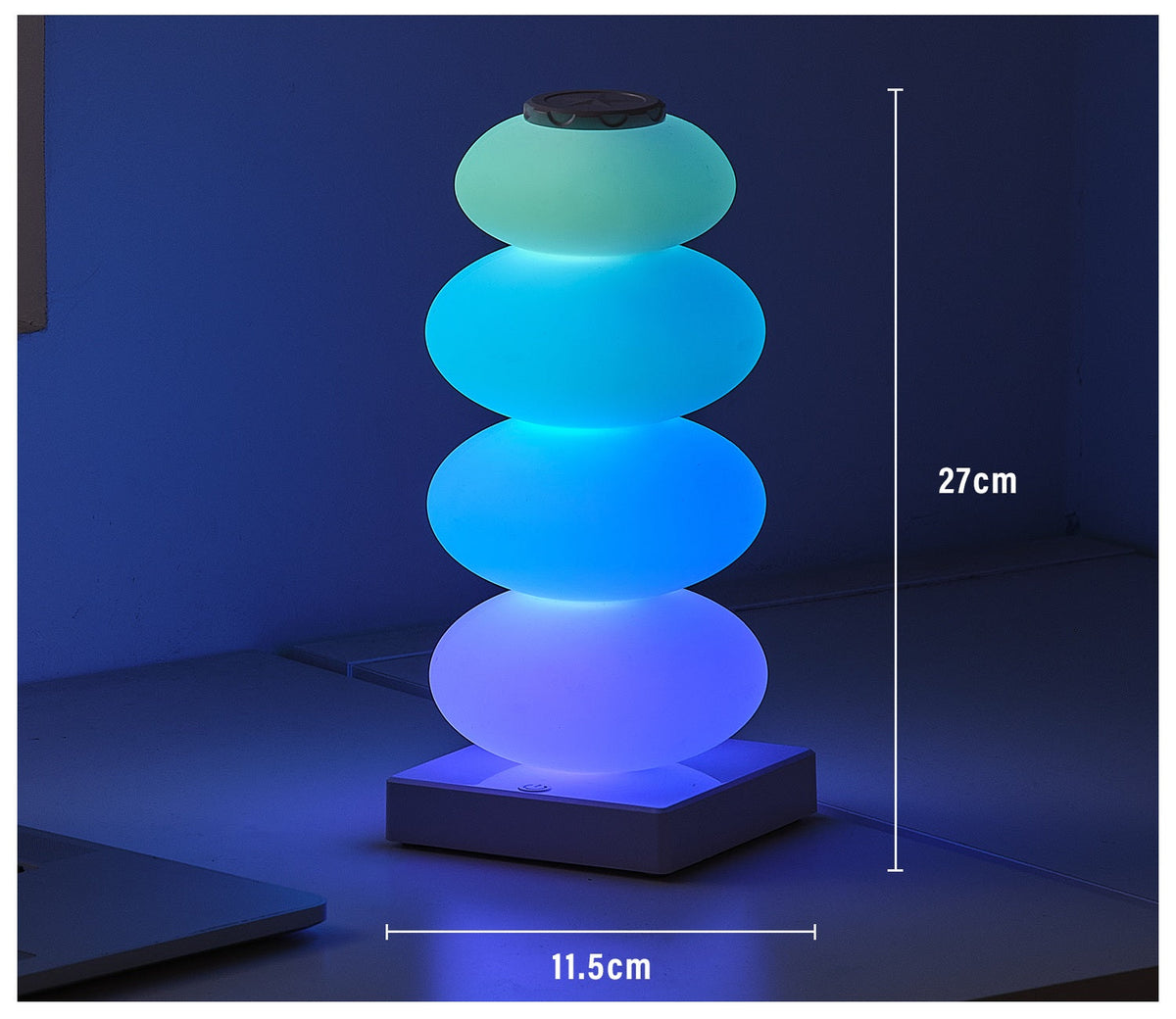 Adjustable RGB LED Table Lamp – 16-Color DIY Atmosphere Light for Bedroom, Bars, and Romantic Dining