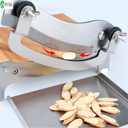 Chinese Herbal Medicine Slicing Machine – Precision Ginseng, Maca, Ganoderma & Antler Cutter for Herbalists, Clinics, and Tea Shops
