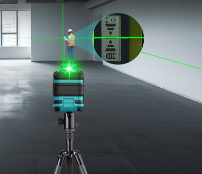 Professional Green Laser Level Tool – Automatic 360° Leveling Device with Two or Five Lines for Precision Construction and Alignment Work