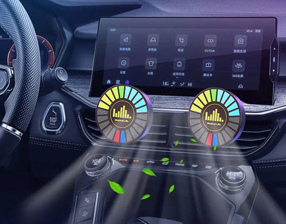 LED Music Rhythm Light – RGB Sound Control Ambient Strip for Car, Home & Party Décor, Adjustable Light Effects