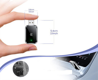 Wireless CarPlay Adapter – Mini Wired-to-Wireless Dongle for iPhone