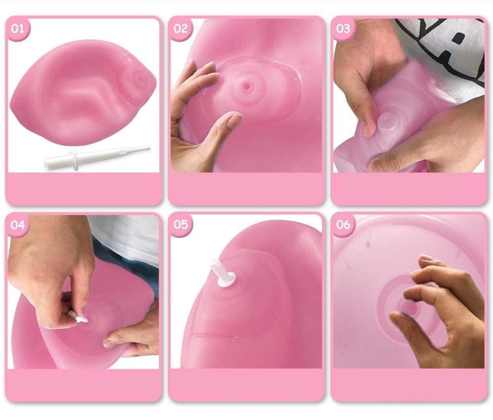 Large Water-Filled Bouncy Ball - Transparent 130x40cm Outdoor Toy for Kids - Birthday Fun, Splash Play & Non-Leak Design