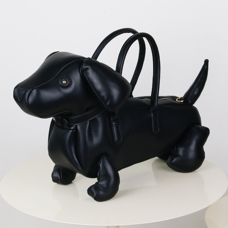Women’s Creative Dachshund Handbag – Adorable PU Leather Shoulder Messenger Bag with Soft Finish, Playful Design, and Stylish Everyday Appeal