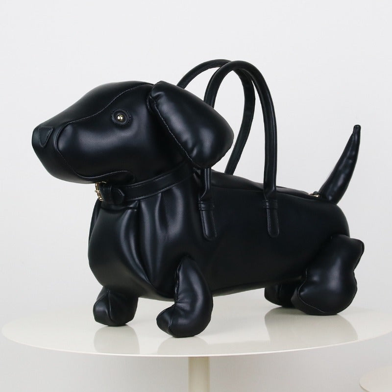 Women’s Creative Dachshund Handbag – Adorable PU Leather Shoulder Messenger Bag with Soft Finish, Playful Design, and Stylish Everyday Appeal