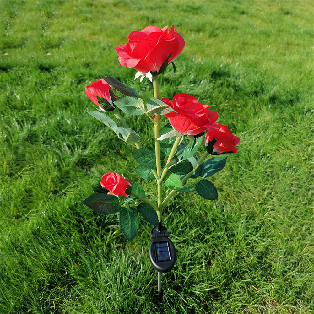 Solar Rose Garden Lights – Decorative Outdoor Flower Lamps for Yard, Patio & Lawn Décor