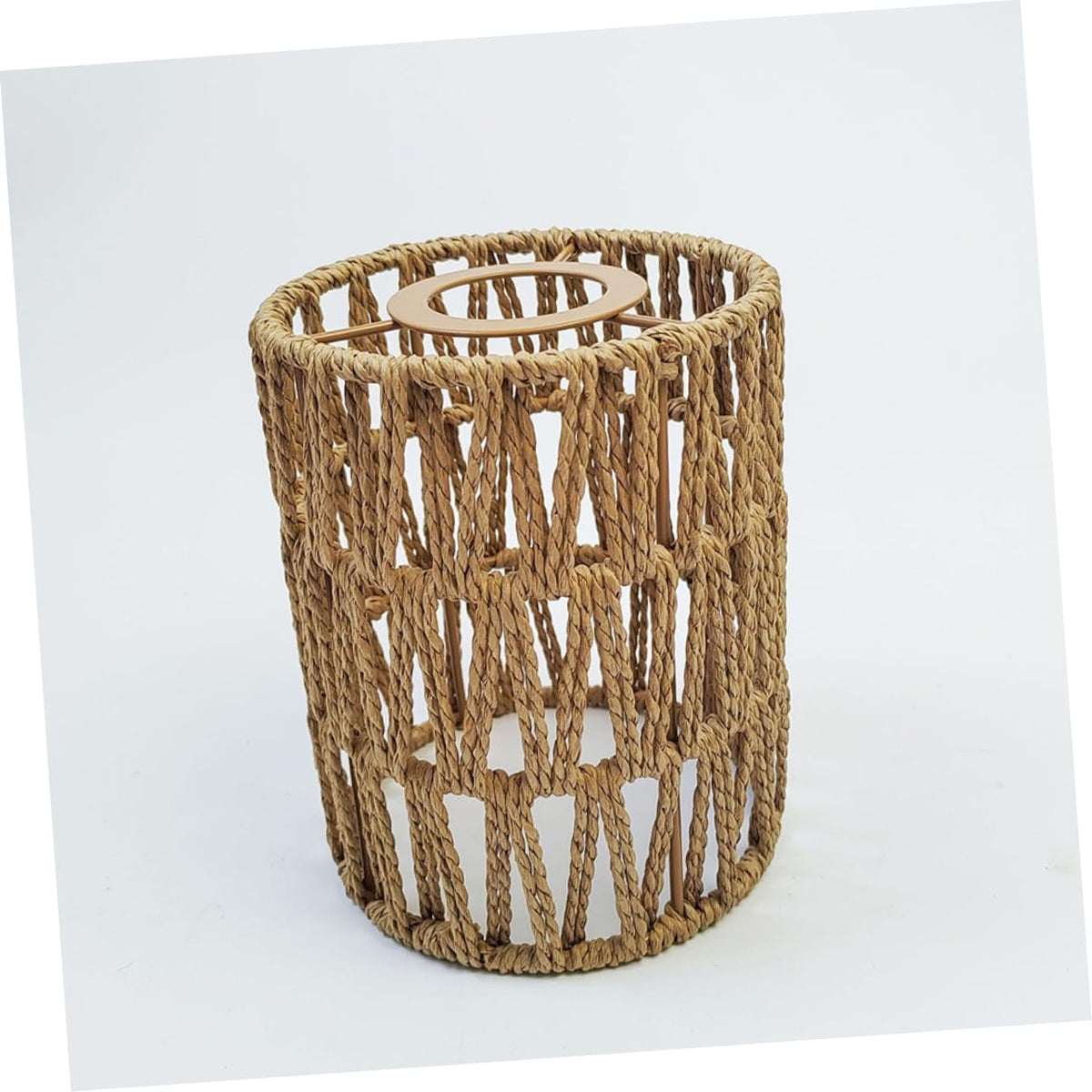 Handwoven Rattan Lamp Shades – 2-Pack Boho Light Covers for Pendant or Floor Lamps with Natural Texture Charm