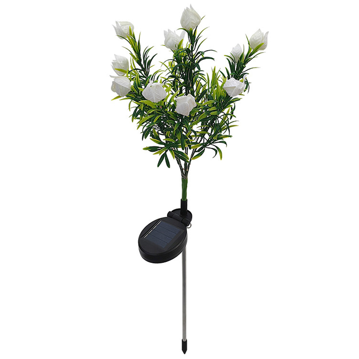 Solar LED Gardenia Flower Lights – IP65 Waterproof Outdoor Yard & Pathway Ambience Lamps
