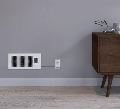 Bluetooth-Controlled Register Air Vent Booster Fan – 10-Speed Dual Engine HVAC Airflow Enhancer for Quiet Heating & Cooling