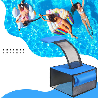 Animal Swimming Escape Ramp – Frog Rescue Ramp with Filter Catcher for Cleaning Leaves, Protecting Wildlife, and Pool Maintenance