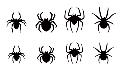 Halloween Bat and Spider Wall Décor – Glow-in-the-Dark 3D Stickers with LED Lights for Indoor and Outdoor Party Scares