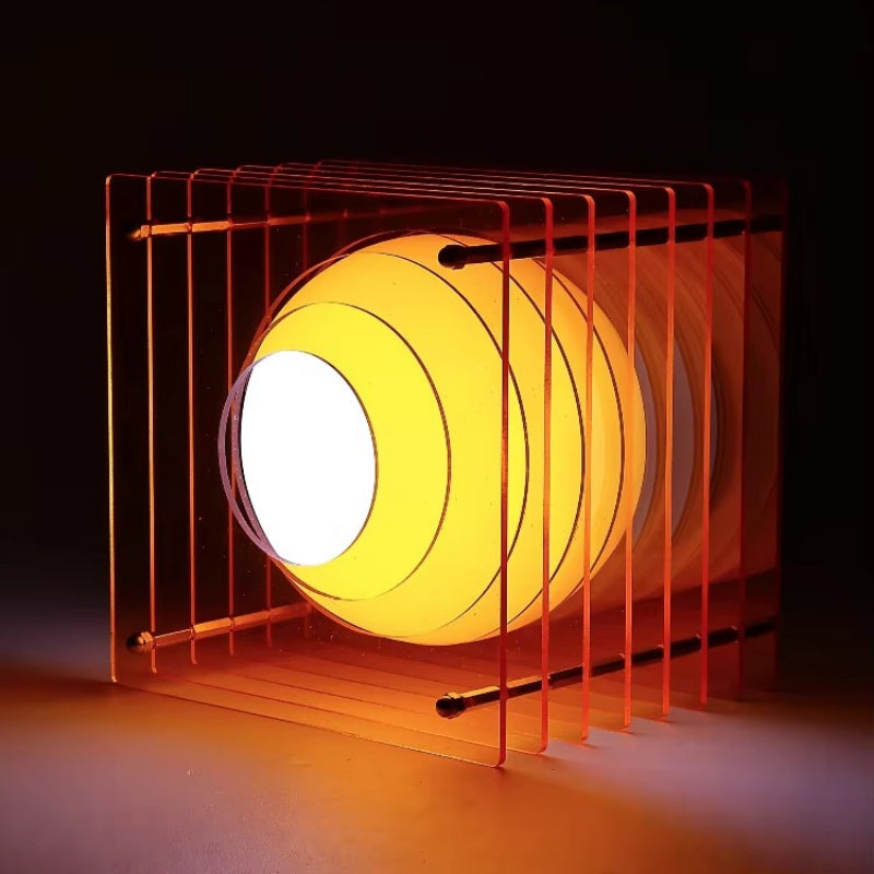 Acrylic Thousand-Layer Moon Lamp – Dreamy DIY Suspended Desktop Light for Artistic Home Decoration