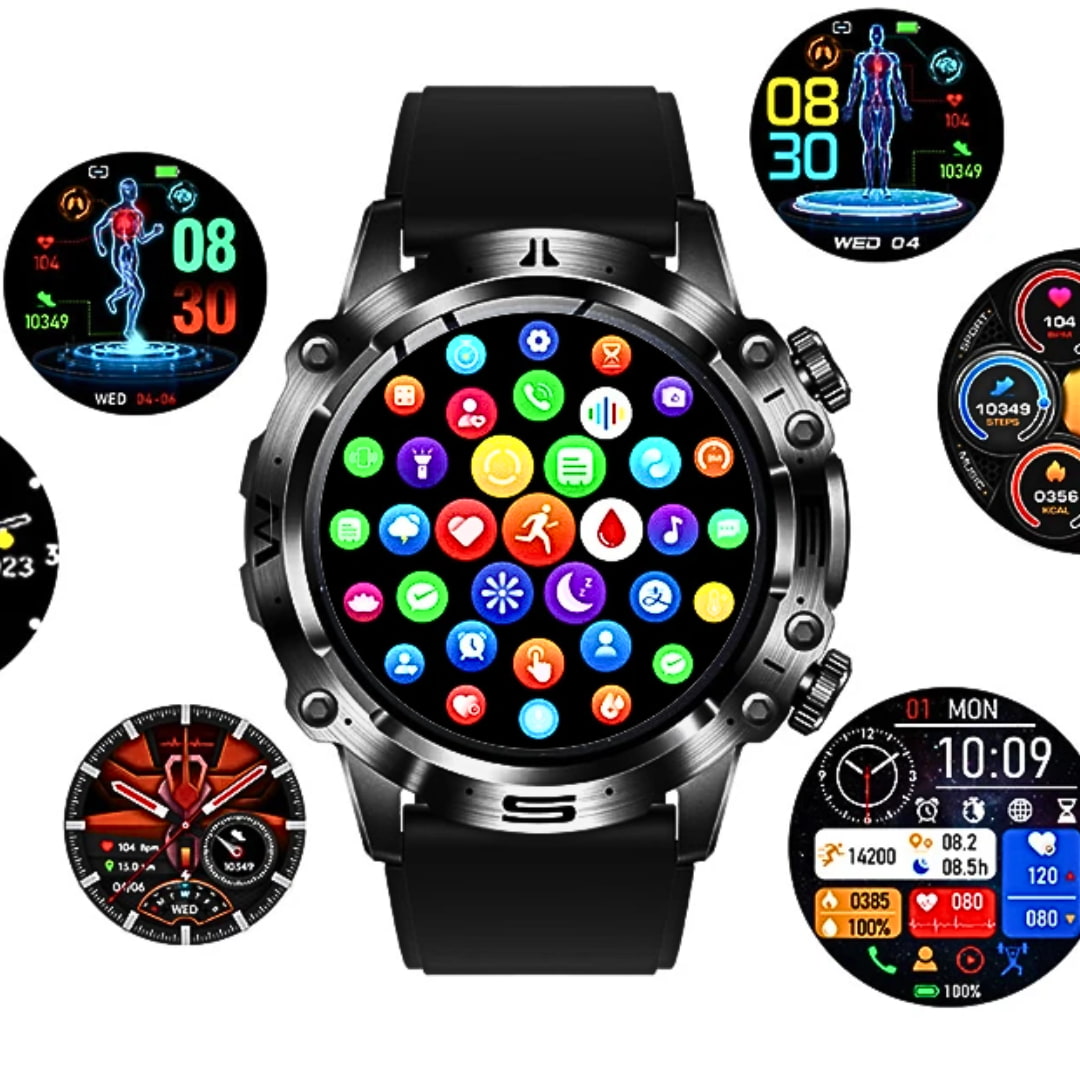 High-end ECG/EKG blood sugar health HD sports smart watch