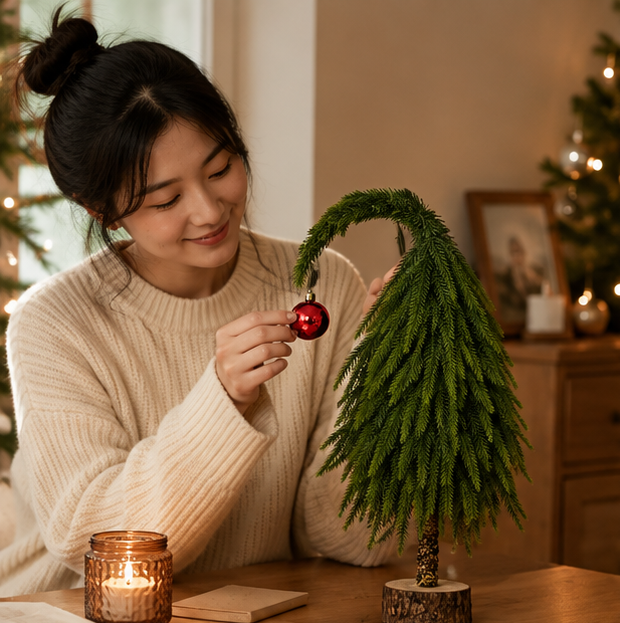 Mini Christmas Tree Decoration – Customizable PVC Desktop Tree for Indoor Parties, Office Desks and Holiday Home Decor