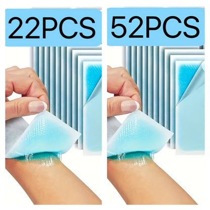 Disposable Cooling Gel Pads – Ice Packs for Heat Relief and Cooling, Portable 8-Hour Cold Compress, Non-Slip Design, No Charging Required