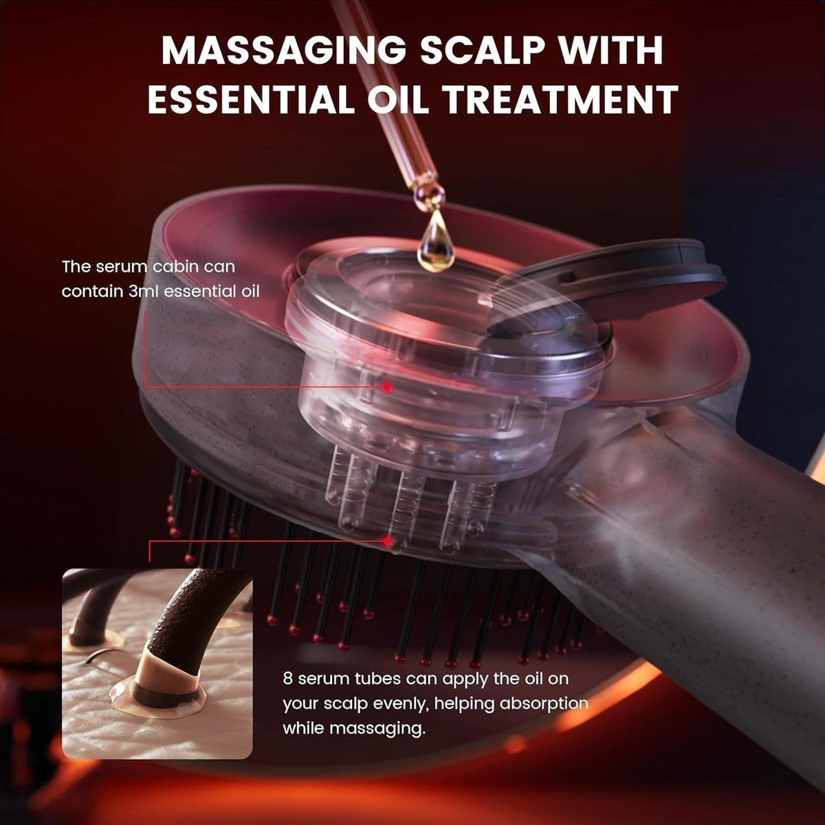 3-in-1 Scalp Massage Brush – Ultimate Hair Growth & Relaxation