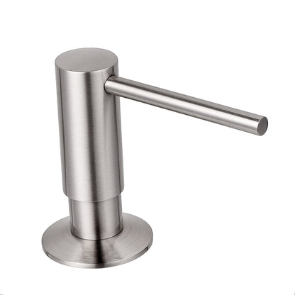 Built-In Brass Soap Dispenser – 500ML Black PE Bottle Kitchen Sink Liquid Soap Pump Dispenser for Modern Home Accessories