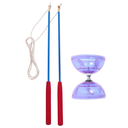 Three-Bearing Diabolo Yoyo Acrobat Toy – High-Performance TPU Juggling Prop for Adults, Circus Skills, Fitness, Coordination, and Showmanship Performance