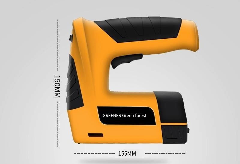 Cordless Lithium Electric Nail Gun – Rechargeable Gas-Powered Napping Machine for Woodworking, Precision Nail Shooting Tool for Home Construction and DIY Projects