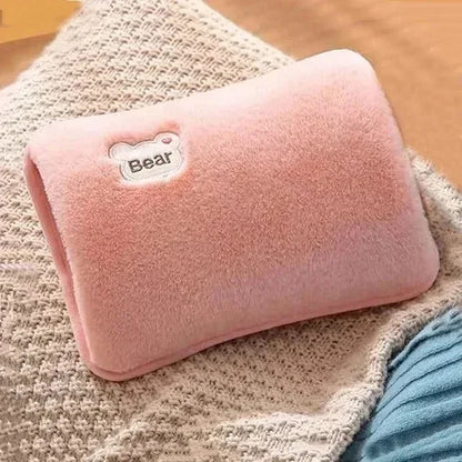 Rechargeable Electric Hot Water Bottle – Cute Hand Warmer with EU Plug, Reusable Heating Pad for Cozy Winter Comfort