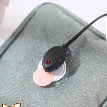 Rechargeable Electric Hot Water Bottle – Cute Hand Warmer with EU Plug, Reusable Heating Pad for Cozy Winter Comfort
