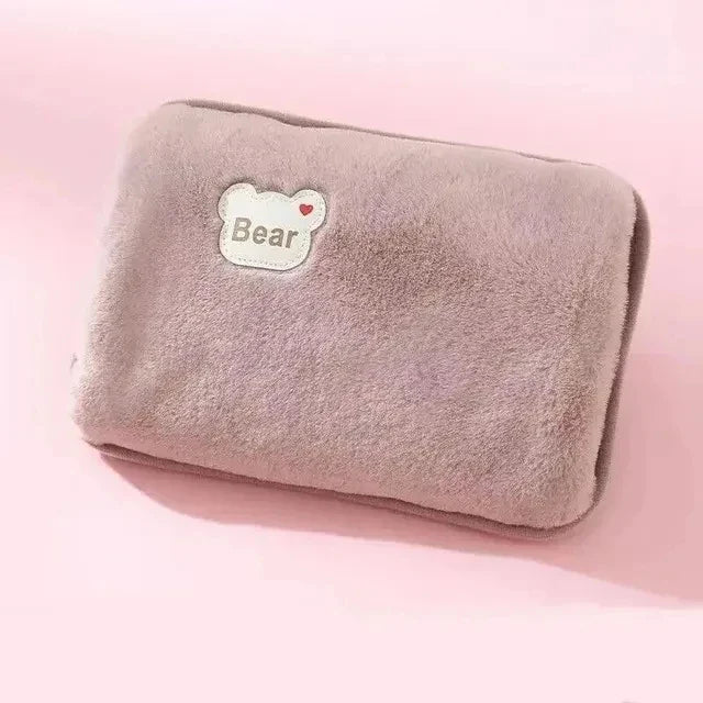Rechargeable Electric Hot Water Bottle – Cute Hand Warmer with EU Plug, Reusable Heating Pad for Cozy Winter Comfort