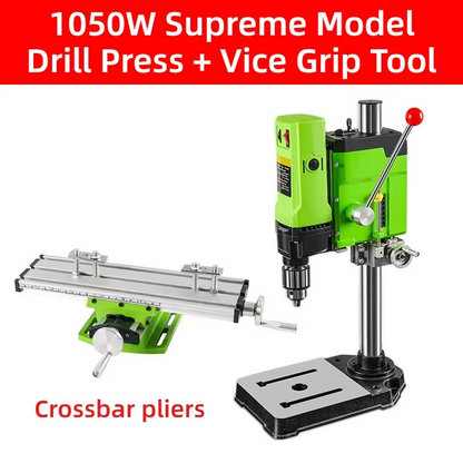 Benchtop Drill Press & Milling Machine – 220V 710/1050W Multifunctional Drilling and Milling Tool for Home Workshops, DIY Projects and Metalworking