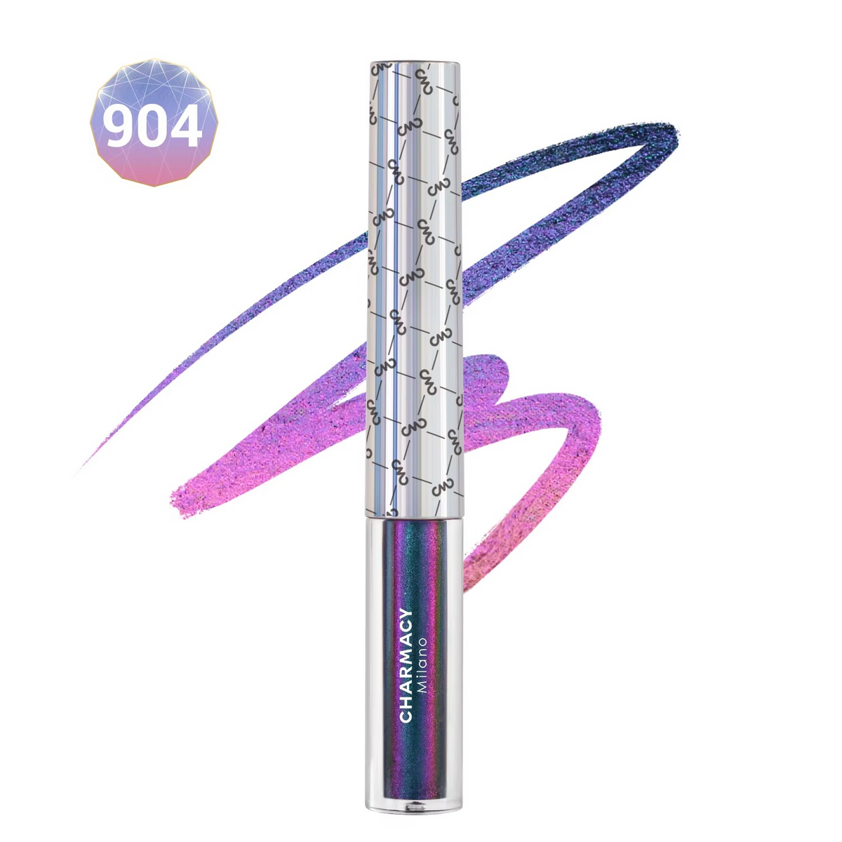 Duochrome Glitter Liquid Eyeliner – Waterproof Smudge-Proof Eye Liner with Ultra-Fine Tip for Long-Lasting Shimmer Makeup