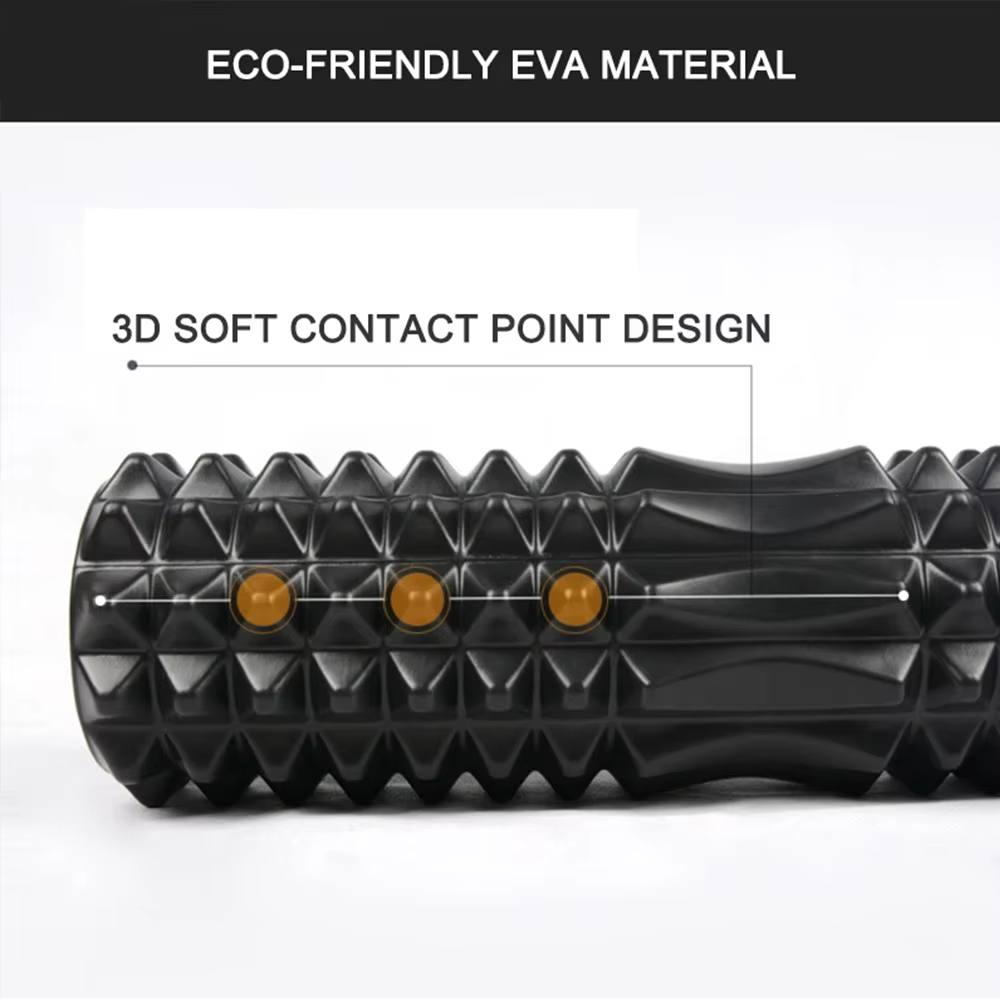 Foam Massage Roller – Hollow High-Density Muscle Recovery Roller for Deep Tissue Massage, Sports Rehabilitation, Yoga, Fitness and Physical Therapy