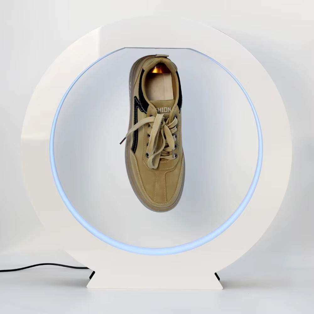 Magnetic Levitation Display Stand – 360° Floating Rotating Acrylic Display Rack for Shoes, Wine Bottles, Collectibles and Eye-Catching Product Showcases
