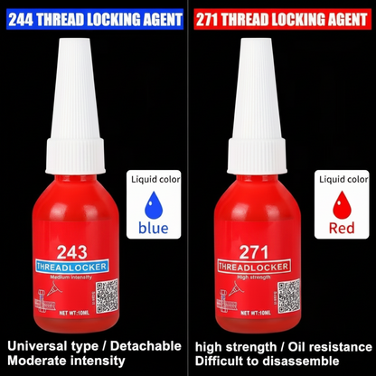 Thread Locking Adhesive – 50ml Quick-Cure Anaerobic Screw Glue with Corrosion-Resistant Anti-Loosening Formula for Nuts, Bolts and Fasteners