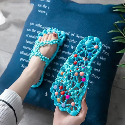 Quick-Dry Bathroom Slippers – Anti-Slip Hollow Drainage Slides with Breathable Massage Sole for Shower, Dormitory and Home Use