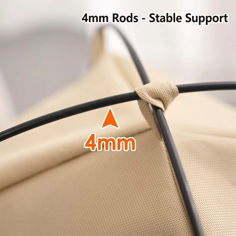 Portable Pet Tent Bed – Semi-Enclosed Oxford Fabric Shelter with Double-Sided Mat for Cats, Dogs, Indoor Resting and Outdoor Camping